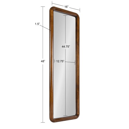 Kate and Laurel Pao Framed Wood Wall Mirror
