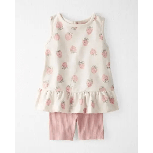 Toddler Girl 2-Piece Set Made with Organic Cotton in Strawberry Print - Little Planet | Carter's