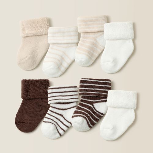 Baby Solid Color Stripe Socks