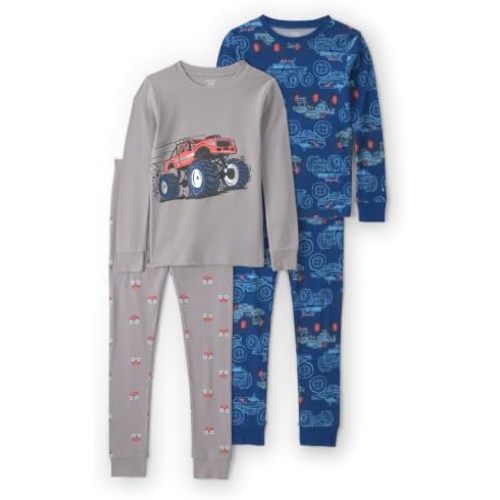 Carter's Boys' 4-piece Tight Fit Cotton Pajama Set