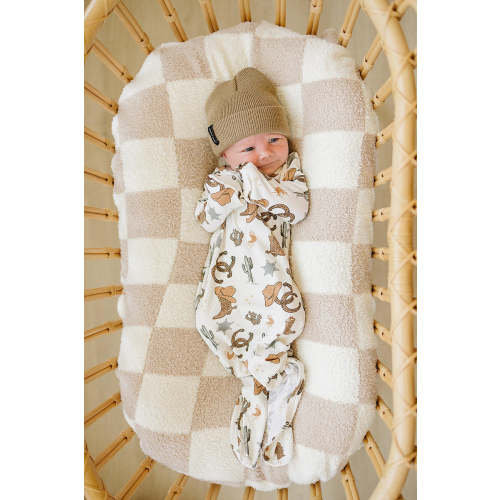 Outlaw Cowboy Ribbed Knot Gown | Bamboo | Rodeo Collection | Baby Essentials Default Title