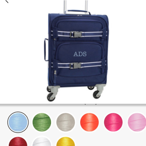 Mackenzie Navy Solid Ultimate Luggage | Pottery Barn Kids