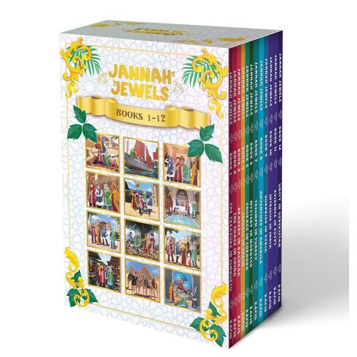 Jannah Jewels Complete 12-Book Boxed Set - Islamic Books For Kids | Muslim Children Books | Diverse Chapter Book Series