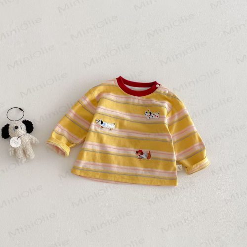 Baby Toddler Puppy Striped T-shirt