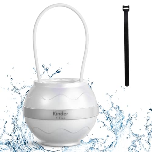 For Bathtub Faucet Water Filter, Removes Chlorine Lead Fluoride, Hard Water Softener, Bath Purifier for Skin and Hair (White)