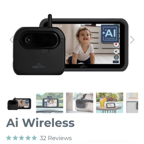 Tiny Traveler Ai Wireless Smart Baby Monitor for Home and for Car - TT006P