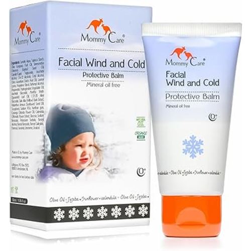 Mommy Care Facial Wind & Cold Protective Balm – Mineral Oil-Free Formula with Calendula, Olive Oil & Jojoba, Soothes & Hydrates Dry, Sensitive Skin for Babies, Kids & Adults, 1.76 fl oz