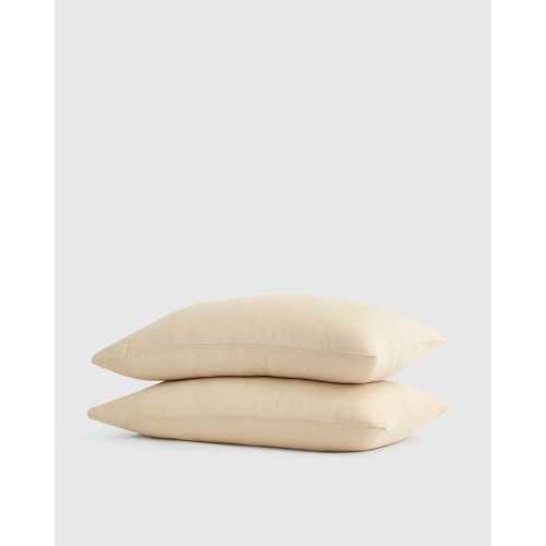 European Linen Pillowcase Set in Oat
