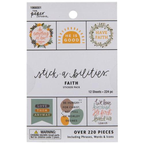 Faith Floral Foil Stickers