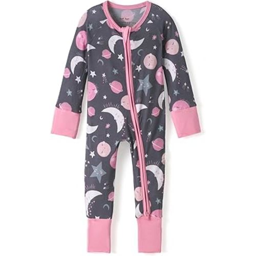 Little Sleepies Pajamas for Baby Boys & Girls, Viscose from Bamboo Baby Pajamas, Sleepers, 2-Way Zipper PJs
