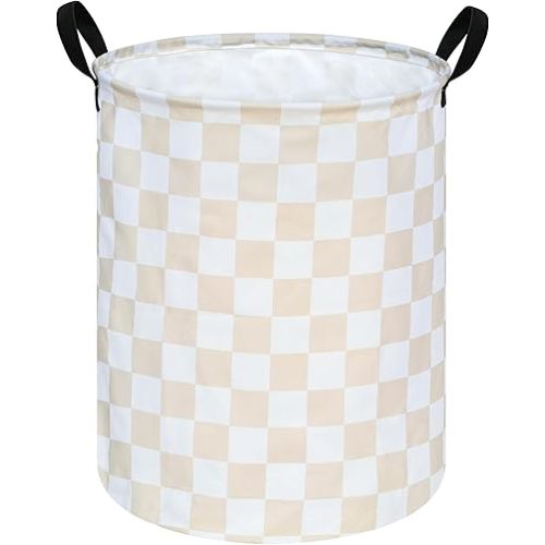 Girls Laundry Basket Cute Kids Hamper Room Decor Storage Basket,Toy Box Canvas Collapsible Organizer Bins for Home/Dorm/Kitchen/Pet/Office/Closet/Shelf/Gift Baskets