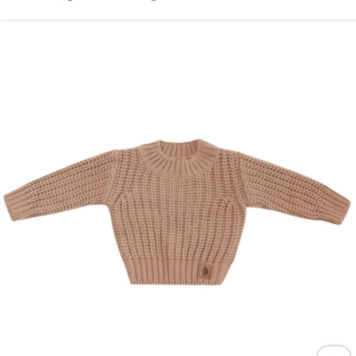 Chunky Knit Sweater in Latte
