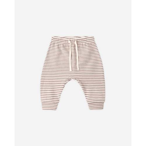 Drawstring Pant Cocoa Microstripe – Quincy Mae