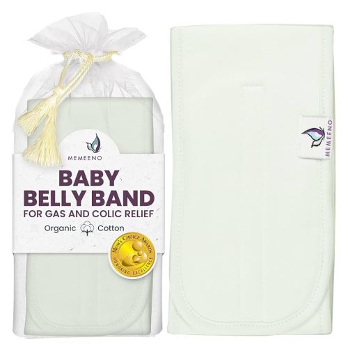 Baby Belly Band for Gas and Colic Baby Relief - Belly Band for Heating Pad for Colic, Heated Tummy Wrap, Sage