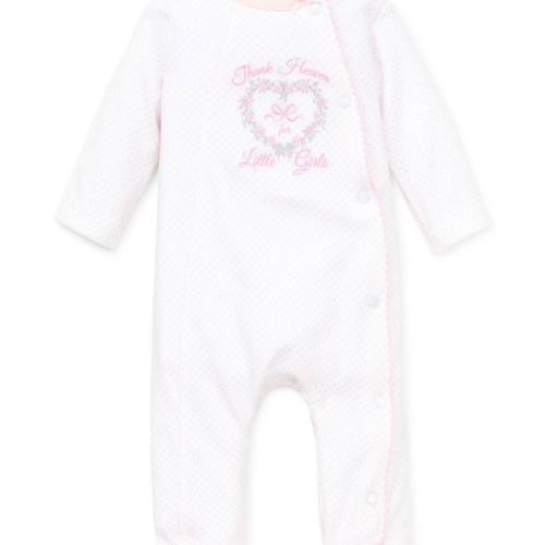 Thank Heaven For Little Girls Footed One-Piece (Headband not included)