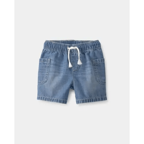 Baby Boy Denim Drawstring Shorts - Blue - OshKosh B'gosh | Carter's
