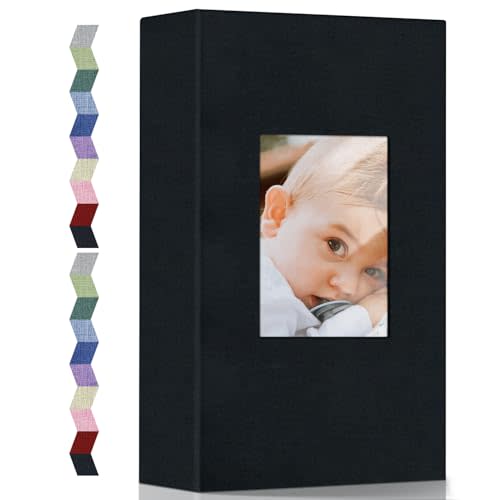 Popotop Photo Album 4x6-300 Photos Linen Cover Photo Books with 300 Horizontal Pockets,Slip-in Picture Albums for Family Wedding Anniversary Baby Vacation Pictures