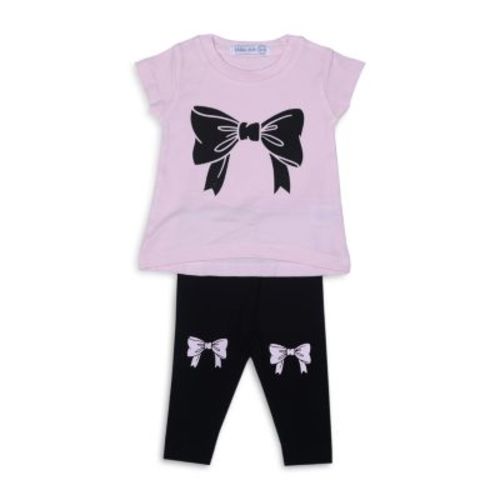 Girls' Bows Tee & Leggings Set - Baby