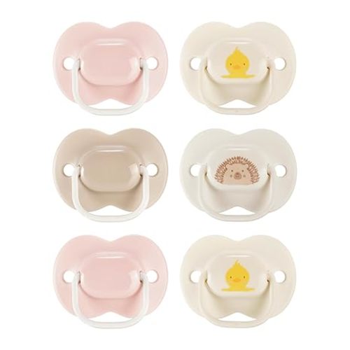 Tommee Tippee Ultimate Fit Newborn Pacifiers, 0-6 Months, Extra Air Holes, Symmetrical Nipple and Shield, 100% BPA Free Silicone, Dishwasher & Sterilizer Safe, Blue and Green, Pack of 6 | Extra Air Holes, Symmetrical, BPA Free, Silicone, Blue & Green