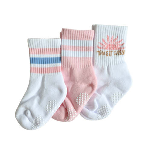 Pink Little Surfer Girl sock combo