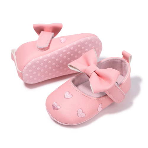 HsdsBebe First Steps Baby Girls Bowknot Dress Shoes, Infant Mary Jane for 0-18M Newborn