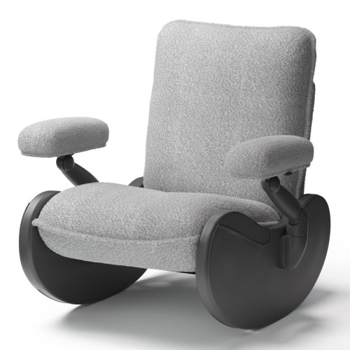 MAMAZING Lullacloud Nursery Chair Glider For Breastfeeding, Black | Wayfair