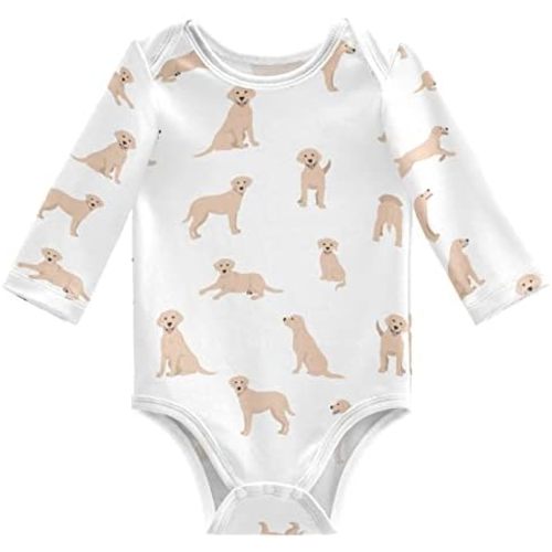 vvfelixl Baby Bodysuits Black Pug White Long Sleeve Cotton Baby Clothes For Boys Girls 0-24 Months