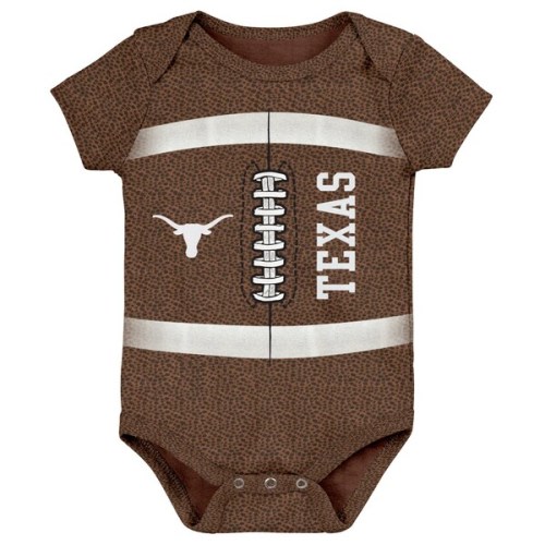 Newborn & Infant Brown Texas Longhorns Catch Me Football Bodysuit