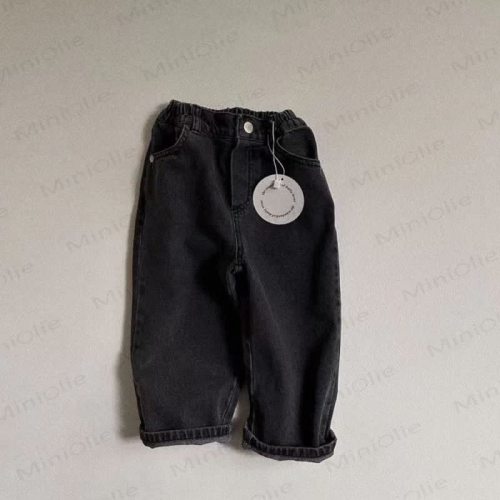 Baby Denim Solid Color Fashion Pants