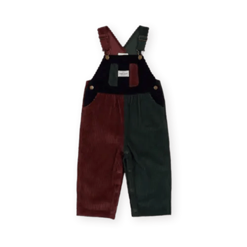 Austin Corduroy Colour Block Overalls | Goldie + Ace