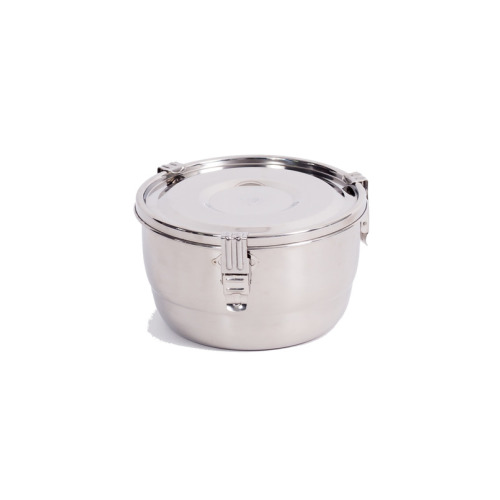 Onyx 3-Clip Airtight Stainless Steel Food Storage Container 10 cm