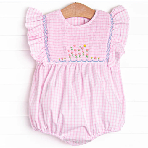 The More You Grow Smocked Bubble, Pink – Stitchy Fish