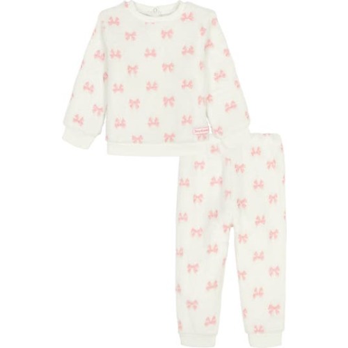 Faux Shearling Pullover & Joggers Set