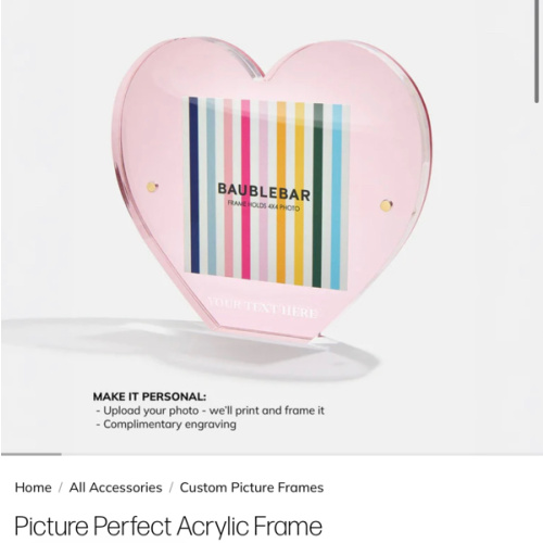 Picture Perfect Acrylic Frame - Heart Shape