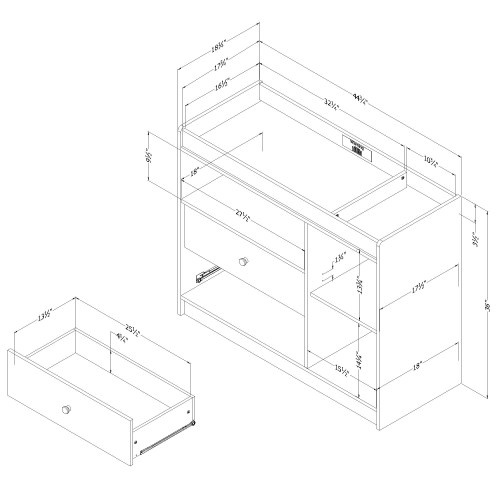 South Shore Sweedi Changing table
