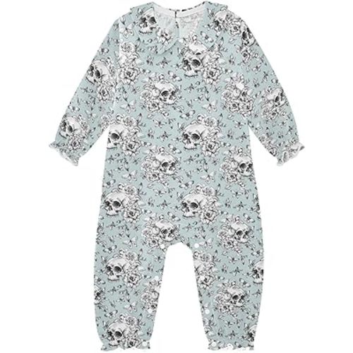 Baby Girls Romper Cotton Long Sleeve One-Piece Ruffle Jumpsuit Clothes Outfit with Collar