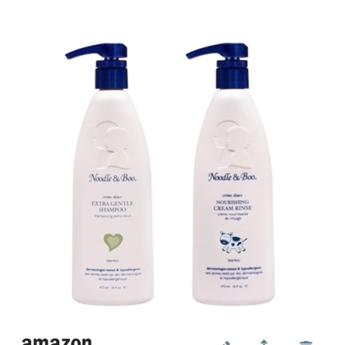 Noodle & Boo Extra Gentle Baby Shampoo and Conditioner Set | Tear-Free, Hypoallergenic, Plant-Based, Pediatrician-Tested | Gentle Hair Care for Sensitive Scalps & Delicate Hair, 16 fl oz Each