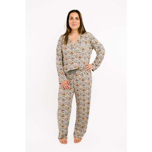 Cottage Bow Women's Button Up Long Sleeve Set