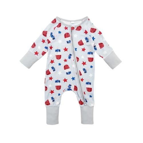 Bow Dream Baby Bamboo Rayon Pajamas,Newborn Sleepers for Girls and Boys | rayon from bamboo, newborn sleepers and rompers, baby girl and boy styles, multiple colors and sizes up to 18-24 months