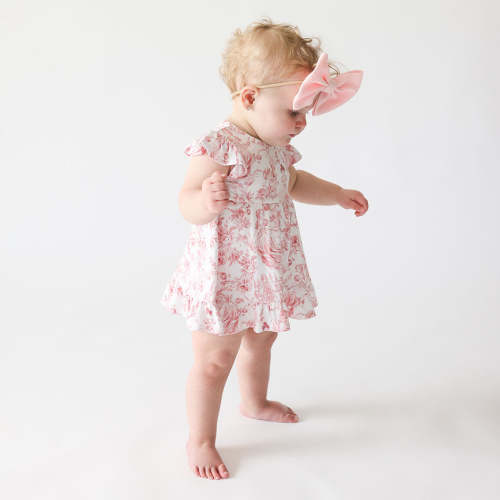 Antoinette Ruffled Twirl Bodysuit Dress