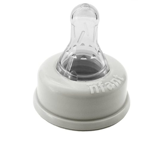 nfant | Slow Flow Nipple, Purple (6ml/min), 4-Pack