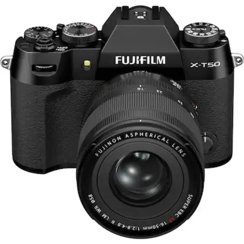 Fujifilm - X-T50 Mirrorless Camera with XF16-50MMF2.8-4.8 R LM WR Lens - Black