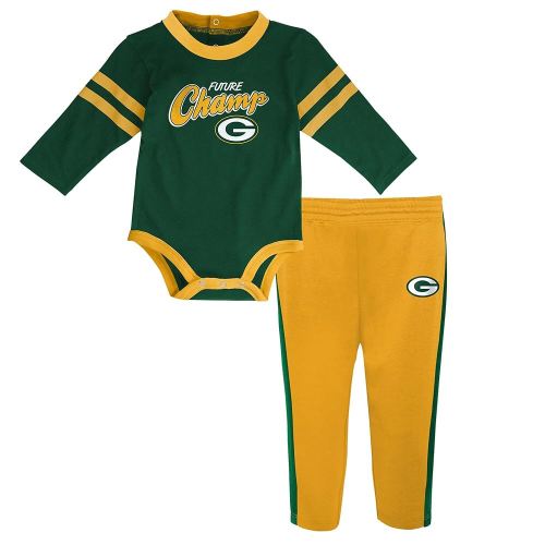 Outerstuff NFL Newborn Infants Little Kicker 2 Piece Creeper Bodysuit Romper and Pant Set