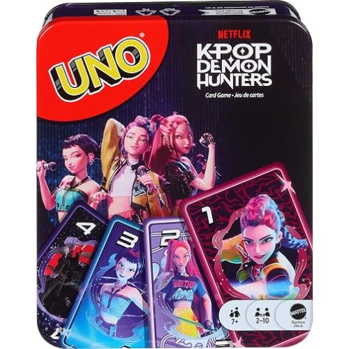 Mattel Games UNO Netflix Kpop Demon Hunters Card Game Card Game
