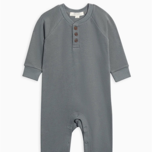 Crosby Waffle Knit Henley Romper
