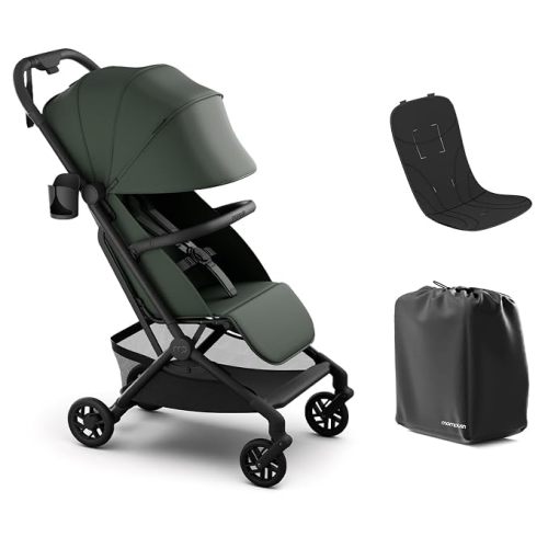 Mompush Velo Compact Travel Stroller One-Hand Fold, Carry-on Approved