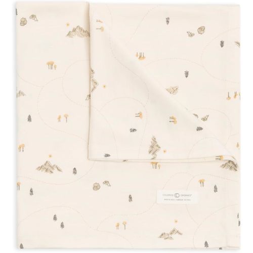 Colored Organics Baby Organic Cotton Swaddle - Infant Receiving Blanket - Hiking/Pine