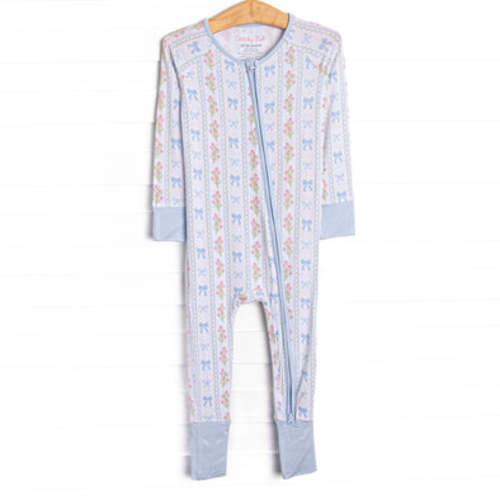 Delicate Details Bamboo Zippy Pajama, Blue – Stitchy Fish