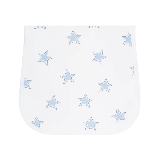 Blue Stars Print Burp Cloth