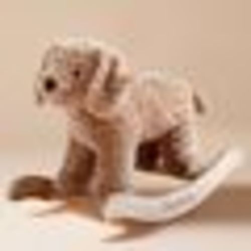 Nursery Faux-Fur Plush Rocker - Labradoodle